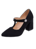 Vintage T-Type talons hauts bout pointu talon chunky rétro chaussures grande taille