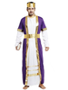 Viole Robe Costume Asiatique Nuit Arabe Costume Homme Déguisements Halloween