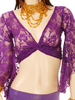 Violet Dentelle 100% Top Perles Belly Dance Déguisements Halloween