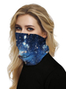Visage Bandana Seamless Face Mask Bouche Cover Starry Sky 3D Print Tube Headwear