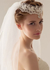 Voile 1 couche en tulle avec dentelle classique
