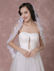 Voile 1 couche en tulle avec dentelle classique