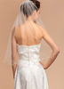Voile 1 couche en tulle avec paillettes classique