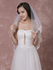 Voile 2 couches en tulle avec dentelle classique