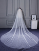 Voile 2 couches en tulle forme de cascade