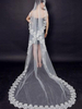 Voile Accessoire 1 couche en tulle avec applique forme d