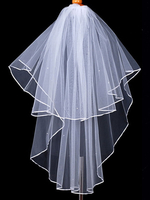 Voile Accessoire 2 couches en tulle avec perles classique