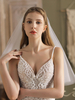 Voile de mariage blanche en tulle deux niveaux
