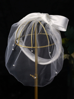 Voile de mariage Nœuds à un niveau Voiles de mariée en tulle