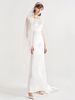 Voile de mariage Perles à un étage Tulle Cut Edge Voiles de mariée classiques