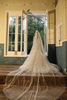 Voile de mariage un niveau dentelle tulle coupe bord voile de mariée classique