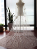 Voile de mariage Voile de mariée cascade en tulle fleurs à un niveau