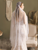 Voile de mariée décoré des perles
