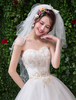 Voile de mariée en voile de mariée court