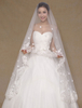 Voile de mariée ivoire en dentelle