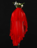 Voile de mariée rouge