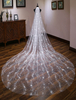 Voile de mariée étoiles longue cathédrale