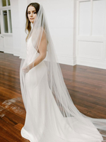 Voile de mariée Tulle Cut Edge Voile de mariée