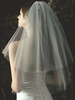 Voile de mariée Voile de mariée en tulle à deux niveaux