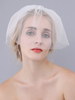 Voile de mariée Voile de mariée ovale à trois niveaux avec bordures à la taille