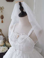 Voile Mignonne Lolita Accessoires Blanc Dentelle Coiffure