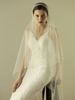 Voile voile de valse 1 couche en tulle forme d