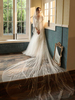 Voiles de mariage un niveau dentelle tulle coupe bord classique voiles de mariée
