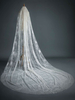 Voiles de mariage un niveau dentelle tulle coupe bord voile de mariée classique