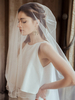 Voiles de mariage Voiles de mariée classiques à bord fini en tulle à deux niveaux