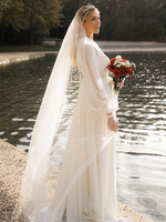 Voiles de mariage Voiles de mariée classiques en tulle à un niveau