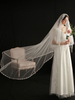 Voiles de mariage Voiles de mariée en dentelle de polyester à un niveau