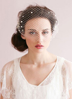 Voiles de mariée Birdcage voile Tulle perle Decor de mariage