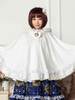 Vêtement de lolita synthétique blanc avec dentelle Déguisements Halloween