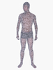 Vêtement de zentai à motif léopard léopard en tffany translucide Halloween