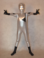 Vêtement de zentai beau combinaison enveloppé unisexe brillant imprimé superhéros pour enfants Déguisements Halloween