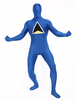 Vêtement de zentai beau multicolore imprimé drapeau en lycra spandex enveloppé
