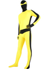 Vêtement de zentai combinaison enveloppé pour homme en lycra spandex multicolore bicolore Déguisements Halloween