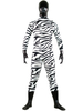 Vêtement de zentai combinaison unisexe enveloppé en lycra spandex multicolore moitf zébré Déguisements Halloween