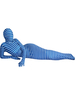 Vêtement de zentai enveloppé unisexe en lycra spandex multicolore avec rayure Déguisements Halloween