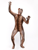 Vêtement de zentai léopard à motif léopard en lycra spandex yeux ouverts Déguisements Halloween