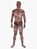 Vêtement de zentai marron translucide à motif tigre en tffany Halloween