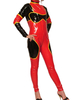 Vêtement de zentai multicolore de combinaison de PVC sans gants sans capuchon Déguisements Halloween