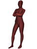 Vêtement de zentai rouge foncé en lycra spandex Déguisements Halloween