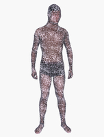 Vêtement de zentai translucide à motif léopard léopard en tffany Halloween
