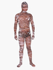 Vêtement de zentai translucide à motif tigre en tffany Halloween