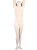 Vêtement de Zentai unisexe blanc en nylon Déguisements Halloween
