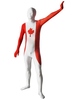 Vêtement de Zentai unisexe en lycra de style de drapeau Canadien Halloween