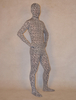 Vêtement de zentai unisexe enveloppé en lycra spandex multicolore à motif léopard Halloween