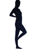 Vêtement de Zentai unisexe noir en lycra Déguisements Halloween