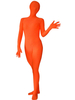 Vêtement de Zentai unisexe tangerine en lycra de fibre élastique Déguisements Halloween